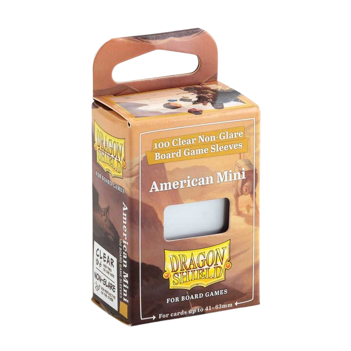 Dragon Shield Board Game Sleeves - Clear - American Mini (100)