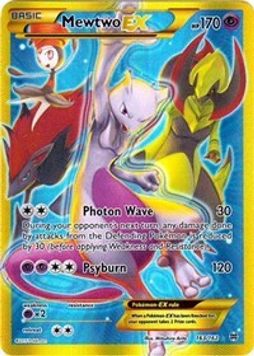 Mewtwo EX (163 Secret Full Art) (#163/162) (XY - BREAKthrough) Heavily Played Holofoil