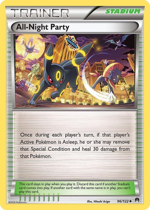 All-Night Party (#96/122) (XY - BREAKpoint) Lightly Played Reverse Holofoil