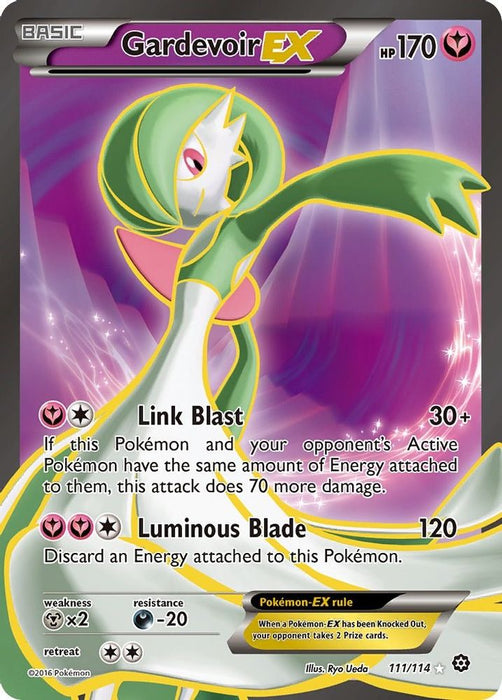 Gardevoir EX (Full Art) (#111/114) (XY - Steam Siege) Moderately Played Holofoil