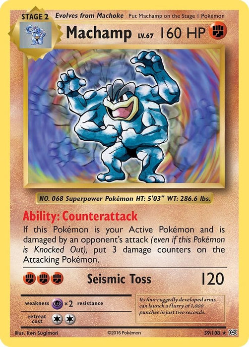 Machamp (#59/108) (XY - Evolutions) Lightly Played Holofoil