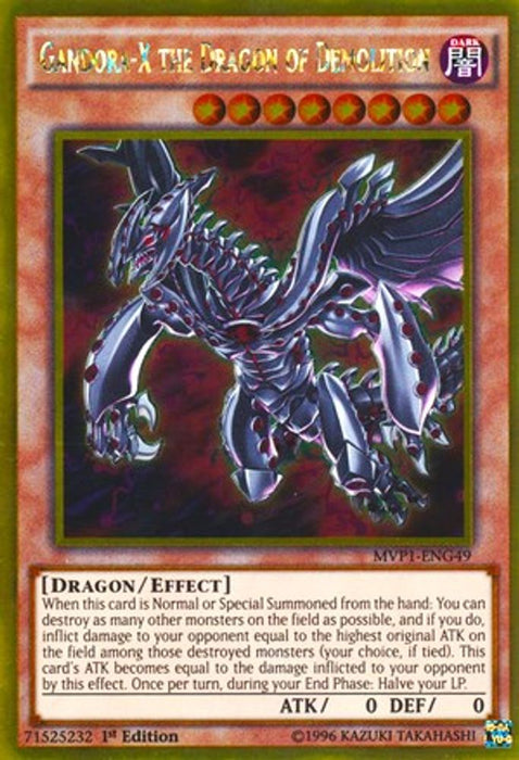 Gandora-X the Dragon of Demolition (#MVP1-ENG49) (The Dark Side of Dimensions Movie Pack: Gold Edition) Near Mint Unlimited