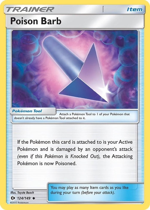 Poison Barb (#124/149) (SM Base Set) Near Mint
