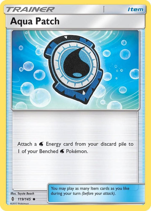 Aqua Patch (#119/145) (SM - Guardians Rising) Near Mint