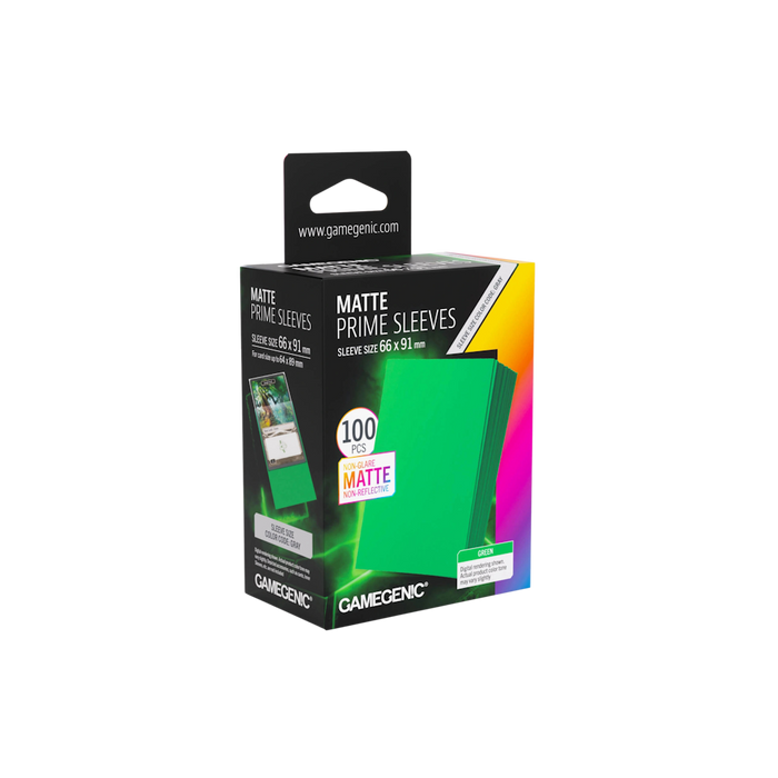 Gamegenic Matte Prime Sleeves - Green - Standard Size (100)