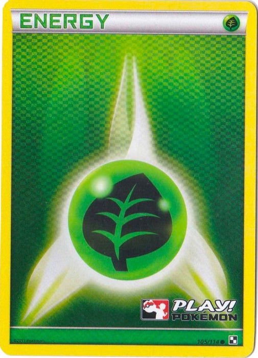 Grass Energy - 105/114 (Play! Pokemon) (#105/114) (League & Championship Cards) Lightly Played Holofoil