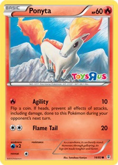 Ponyta - 14/83 (Toys R Us Promo) (#014/083) (Miscellaneous Cards & Products) Near Mint Holofoil
