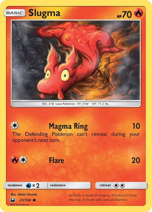 Slugma (#23/168) (SM - Celestial Storm) Lightly Played