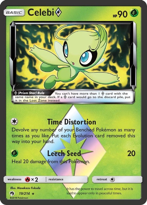 Celebi Prism Star (#19/214) (SM - Lost Thunder) Near Mint Holofoil