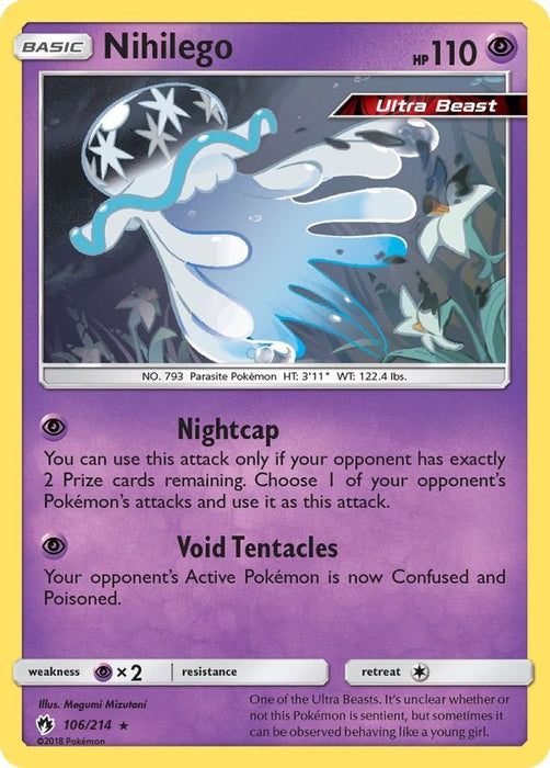 Nihilego (#106/214) (SM - Lost Thunder) Near Mint Holofoil