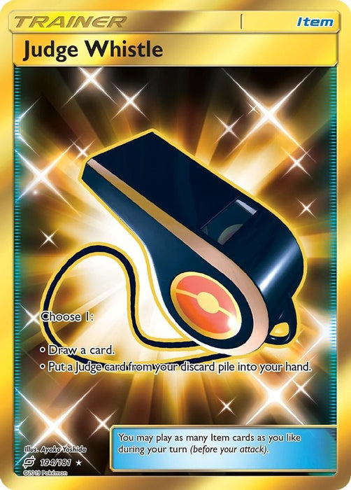 Judge Whistle Secret (#194/181) (SM - Team Up) Near Mint Holofoil