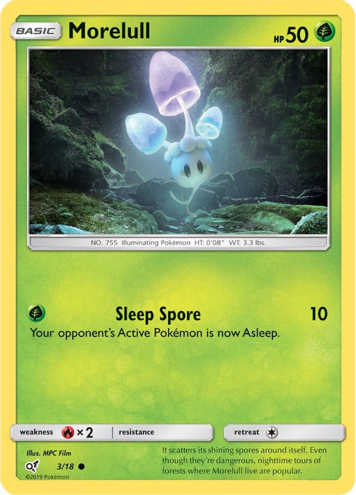 Morelull (Holo Common) (#3/18) (Detective Pikachu) Near Mint Holofoil