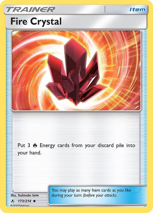 Fire Crystal (#173/214) (SM - Unbroken Bonds) Near Mint