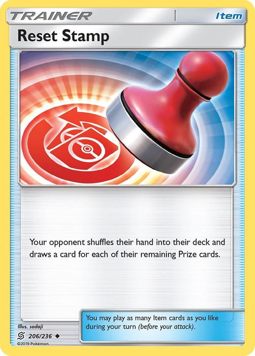 Reset Stamp (#206/236) (SM - Unified Minds) Near Mint