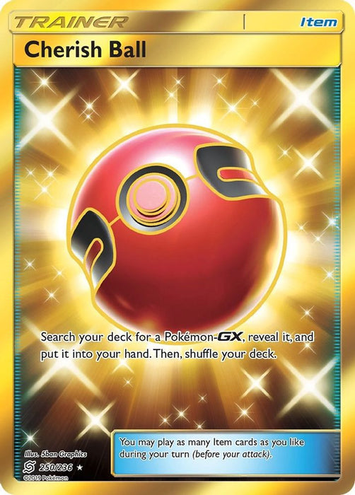 Cherish Ball Secret (#250/236) (SM - Unified Minds) Near Mint Holofoil