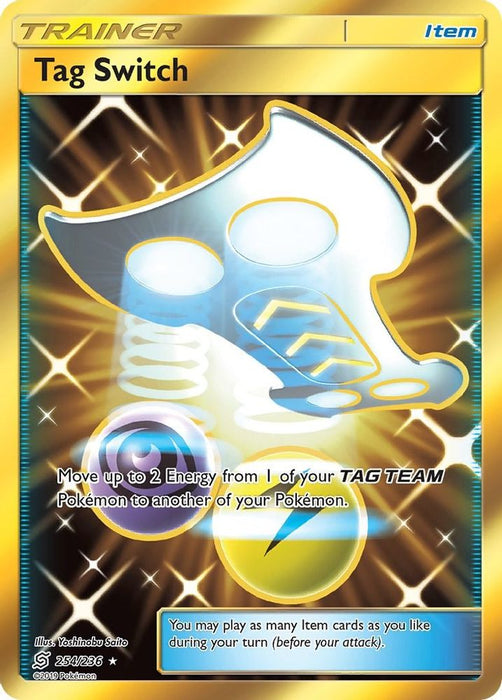 Tag Switch Secret (#254/236) (SM - Unified Minds) Near Mint Holofoil