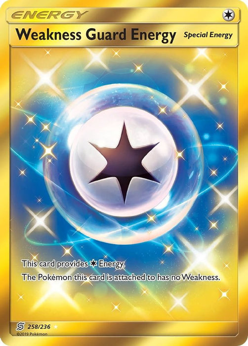 Weakness Guard Energy Secret (#258/236) (SM - Unified Minds) Near Mint Holofoil