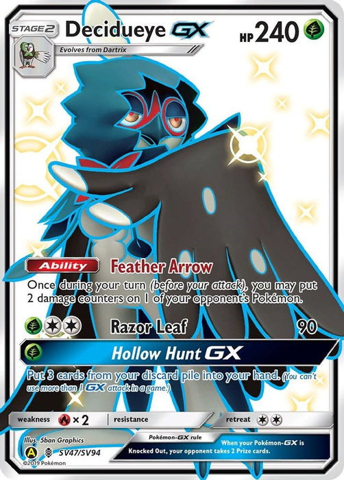 Decidueye GX (#SV47/SV94) (Hidden Fates: Shiny Vault) Near Mint Holofoil