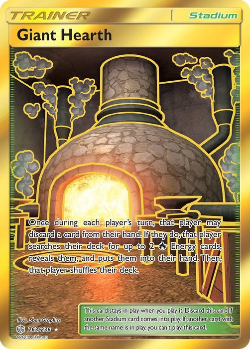 Giant Hearth Secret (#263/236) (SM - Cosmic Eclipse) Near Mint Holofoil