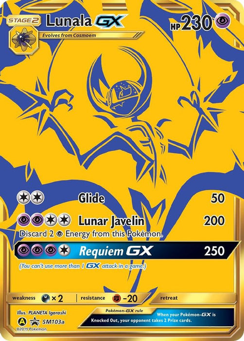 Lunala GX - SM103a (#SM103a) (SM Promos) Near Mint Holofoil