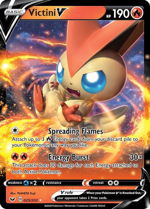 Victini V (#025/202) (SWSH01: Sword & Shield Base Set)
