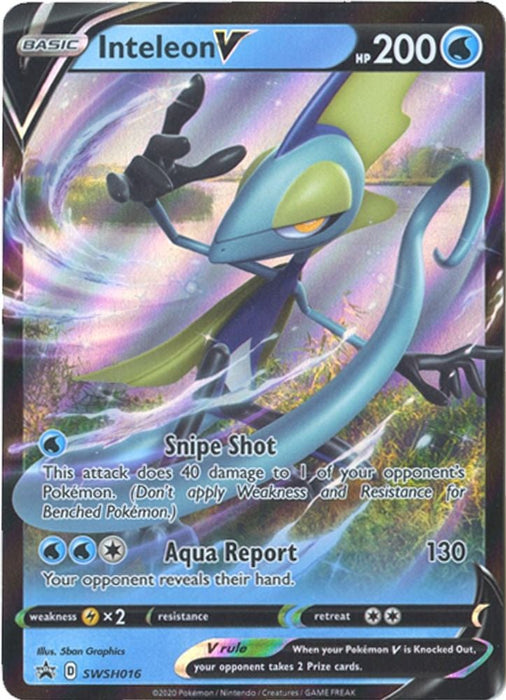 Inteleon V - SWSH016 (#SWSH016) (SWSH: Sword & Shield Promo Cards)