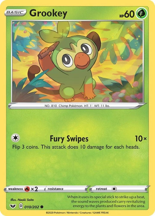 Grookey 010 (#010/202) (SWSH01: Sword & Shield Base Set)
