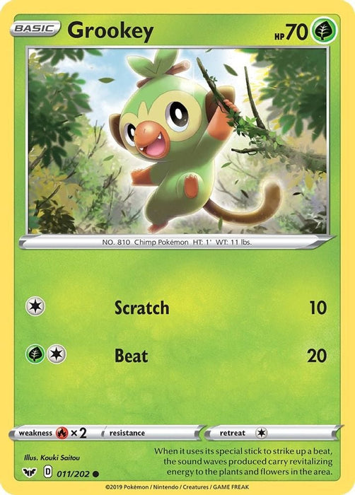 Grookey 011 (#011/202) (SWSH01: Sword & Shield Base Set)