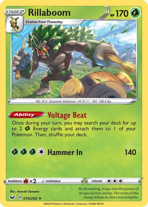 Rillaboom 014 (#014/202) (SWSH01: Sword & Shield Base Set)