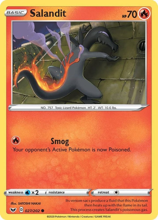 Salandit (#027/202) (SWSH01: Sword & Shield Base Set)