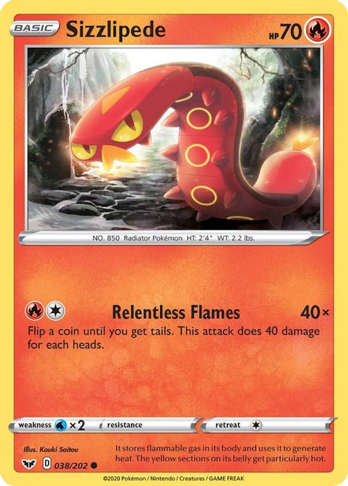 Sizzlipede 038 (#038/202) (SWSH01: Sword & Shield Base Set)