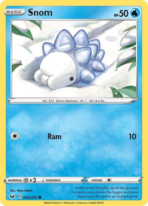 Snom (#063/202) (SWSH01: Sword & Shield Base Set)