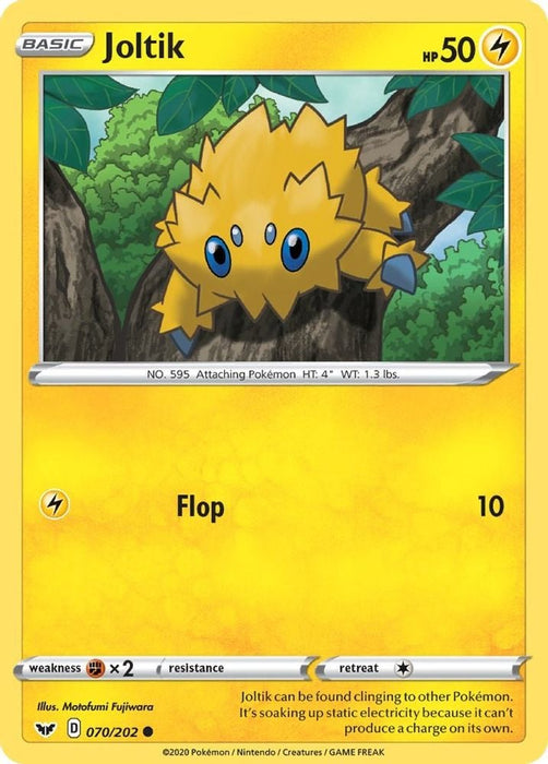Joltik (#070/202) (SWSH01: Sword & Shield Base Set)