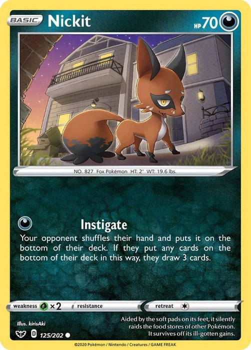 Nickit (#125/202) (SWSH01: Sword & Shield Base Set)