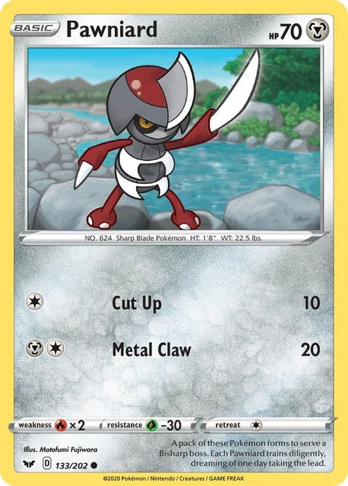 Pawniard (#133/202) (SWSH01: Sword & Shield Base Set)