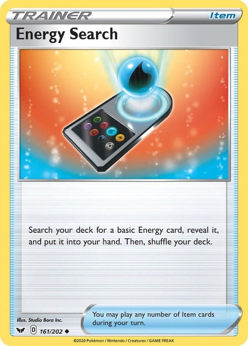 Energy Search (#161/202) (SWSH01: Sword & Shield Base Set)