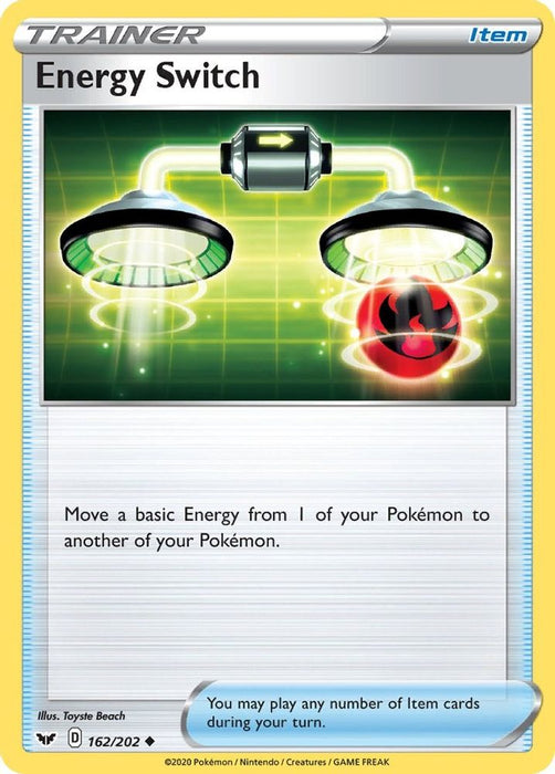 Energy Switch (#162/202) (SWSH01: Sword & Shield Base Set) Near Mint Reverse Holofoil