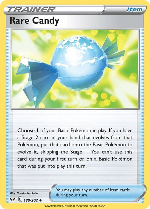 Rare Candy (#180/202) (SWSH01: Sword & Shield Base Set) Near Mint Reverse Holofoil