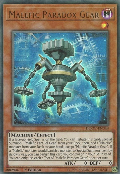 Malefic Paradox Gear (#DUOV-EN048) (Duel Overload) Near Mint 1st Edition