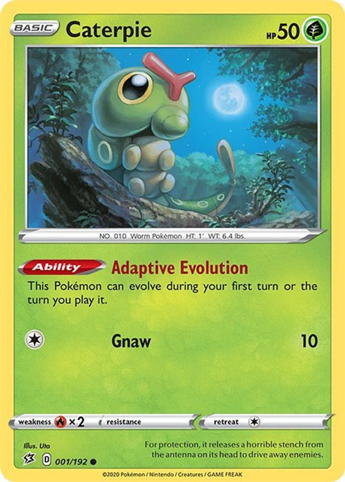 Caterpie (#001/192) (SWSH02: Rebel Clash)