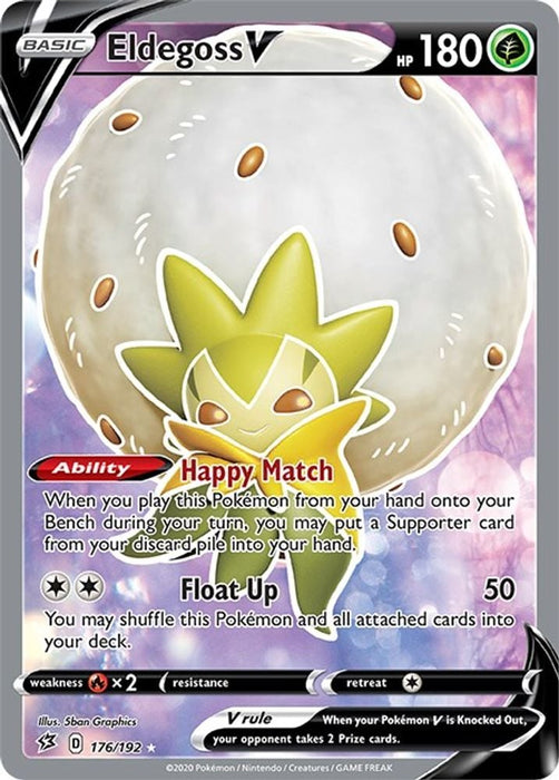 Eldegoss V Full Art (#176/192) (SWSH02: Rebel Clash)