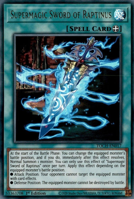 Supermagic Sword of Raptinus (#TOCH-EN017) (Toon Chaos) Near Mint Unlimited