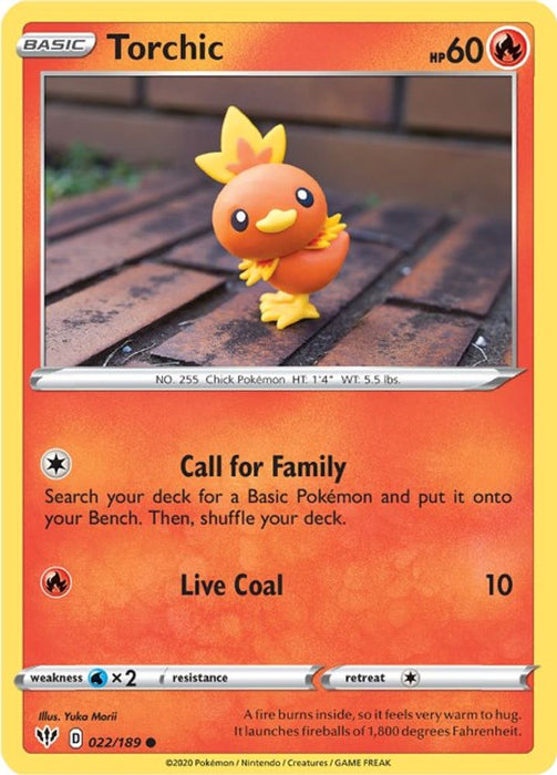 Torchic (#022/189) (SWSH03: Darkness Ablaze) Near Mint