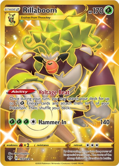 Rillaboom Secret (#197/189) (SWSH03: Darkness Ablaze)