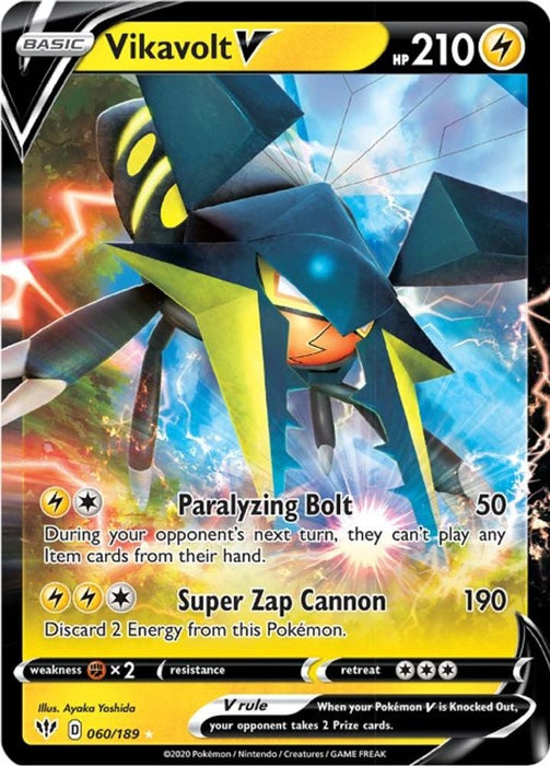 Vikavolt V (#060/189) (SWSH03: Darkness Ablaze)