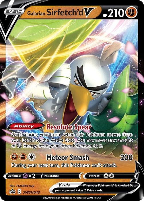 Galarian Sirfetch'd V - SWSH043 (#SWSH043) (SWSH: Sword & Shield Promo Cards)