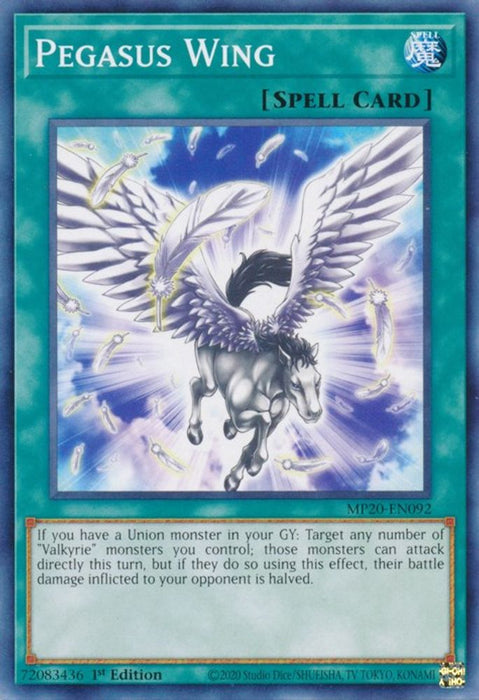 Pegasus Wing (#MP20-EN092) (2020 Tin of Lost Memories) Near Mint 1st Edition