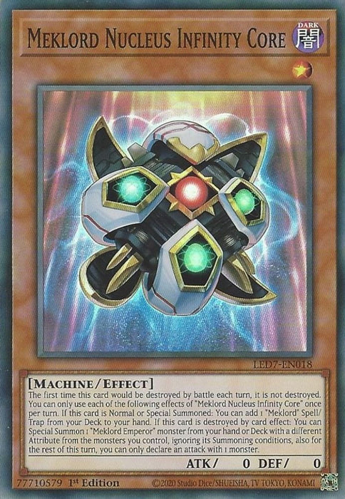 Meklord Nucleus Infinity Core (#LED7-EN018) (Legendary Duelists: Rage of Ra) Near Mint 1st Edition