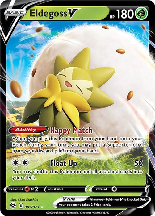 Eldegoss V (#05/73) (Champion's Path) Near Mint Holofoil