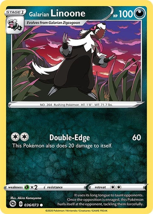 Galarian Linoone (#36/73) (Champion's Path)
